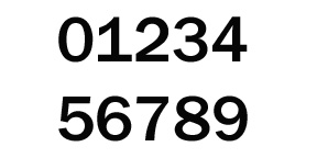 Gothic numbers